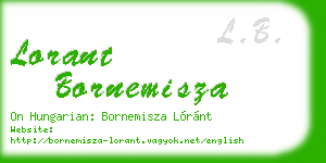 lorant bornemisza business card