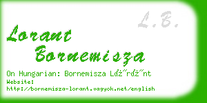 lorant bornemisza business card